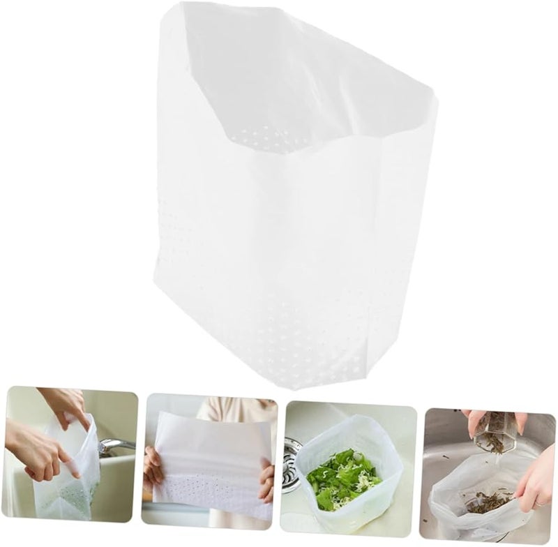 90 قطعة من أكياس تصفية حوض المطبخ القائمة بذاتها، أكياس نفايات قابلة للتخلص، أكياس تصريف مصفاة، بلاستيك سميك - Image 5